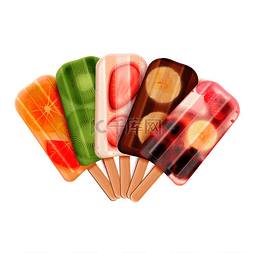 水果冰棍冰淇淋分类与冰棍糖果产