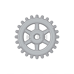 工业齿轮图片_齿轮车细节独立的车辆备件图标矢
