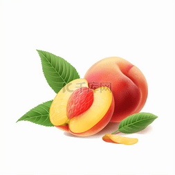桃子汁图片_夏季好吃多汁水蜜桃