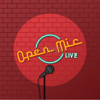 单口图片素材_单口喜剧开放式麦克风单口喜剧开放式麦克风矢量艺术