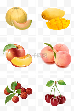 樱桃芒果图片_夏季新鲜好吃的水果夏天