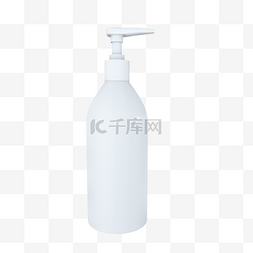 洗发水瓶样机图片_3D立体洗漱用品瓶子