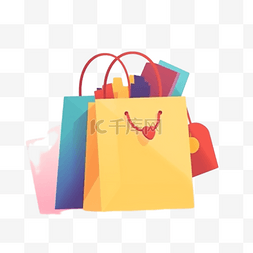 商场标识导视图片_商场优惠促销购物袋
