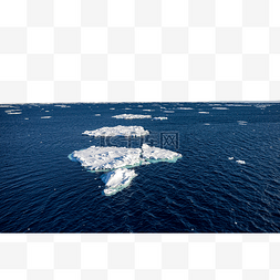 漂流元素图片_南极极昼漂流冰大海