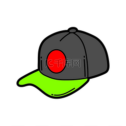 帽子棒球帽图片_卡通棒球帽的插图。