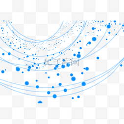科技光智能图片_蓝色科技光点线条点状