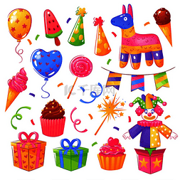 节日装饰气球图片_生日派对庆典礼物蛋糕饰品节日装