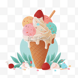 夏日清凉冷饮图片_夏日清凉冷饮冰淇淋