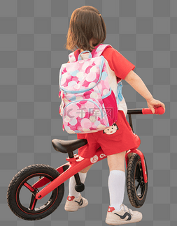 孩童和龙图片_小女孩骑自行车孩童孩子