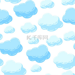 云模式图片_与蓝云的无缝模式。