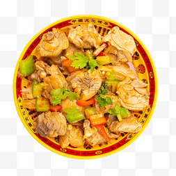 三角铁锅炖菜图片_美味炖鸡鸡肉