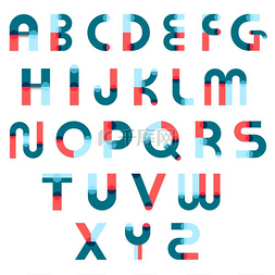 字体的的形状图片_孟菲斯字母表构造函数集设计字体