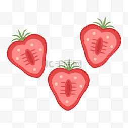 草莓水果切块组合