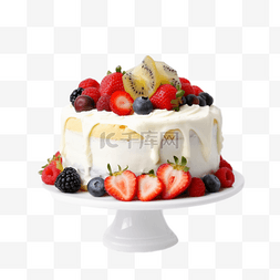 3D生日水果奶油蛋糕