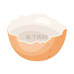 插图食品图片_棕色碎鸡蛋壳的插图美食食品和农