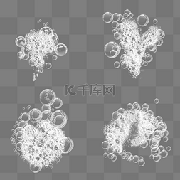 白色气泡图片_仿真白色泡沫泡泡