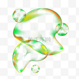酸性荧光折射镭射水滴气泡