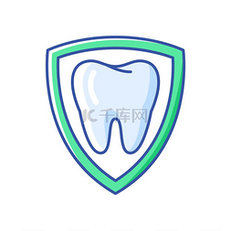 牙齿护理素材图片_牙齿保护说明牙科和医疗保健的偶
