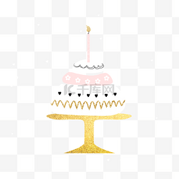 多层蛋糕蛋糕图片_抽象金粉甜点蛋糕
