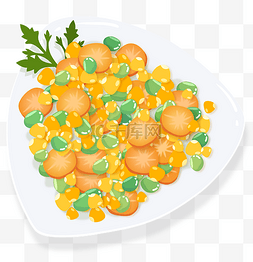 玉米沙拉沙拉图片_素食素菜食物