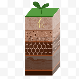 手拿着泥土图片_土壤土层植物生长