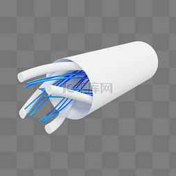 电缆井管道井图片_3DC4D立体纤维解构剖面图