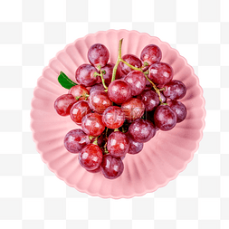 甘甜的葡萄图片_营养水果一盘水灵灵的葡萄