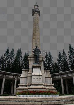 广州东塔图片_十九路军烈士陵园英雄纪念碑