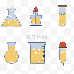 化学酒精灯图片_化学实验仪器图标酒精灯烧杯量杯