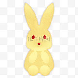 金色兔年兔子图片_金色金箔质感兔年兔子
