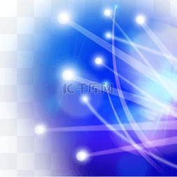 光纤抽象图片_魔术光效发光蓝色