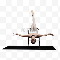 舞蹈室招生海报图片_舞蹈老师一个人在椅子上张开手臂