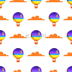 大鹏展翅高飞图片_带篮子的热气球在白色背景上孤立
