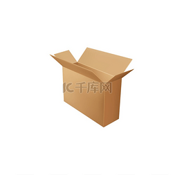 集装箱3d图片_空包装配送和运输集装箱隔离高纸