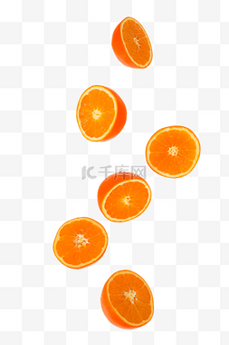 橙子片飞溅溅起