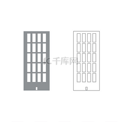 建筑ps报告图片_天塔建筑灰色套装图标