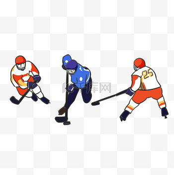 冬奥会奥运会比赛项目男子冰球透明背景图片