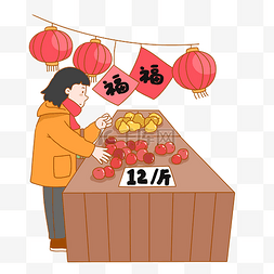 春节街图片_新年春节年货大街办年货啦庙会