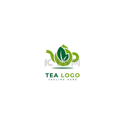 Tea logotype. Minimalist tea drinks logo conc