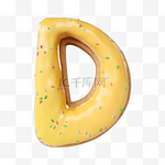 甜甜圈英文字母d