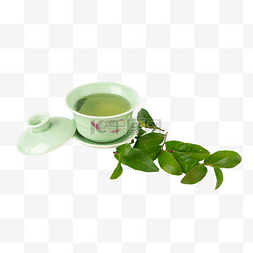 绿色茶叶绿茶图片_绿茶新茶茶叶泡茶茶碗