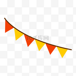 世界塔帕节红黄三角条幅
