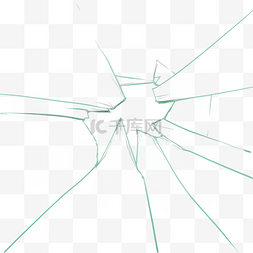 碎玻璃png图片_玻璃裂纹破碎玻璃不规则