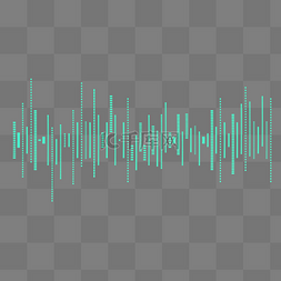 声波ai图片_科技感绿色声波