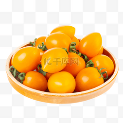 一盘番茄图片_一盘黄色小番茄