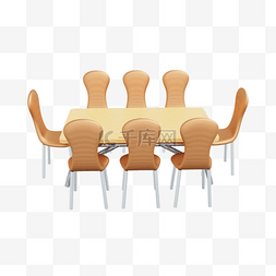 桌子桌椅图片_3DC4D立体会议室开会桌椅