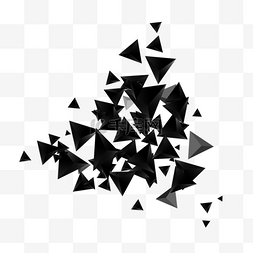 三角形几何图形直线圆泼墨
