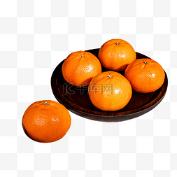 盘子里的水果橘子