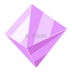 石英表矢量图片_水晶或结晶矿物的插图。