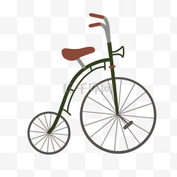 卡通马戏团车图片_复古老式自行车绿色金属